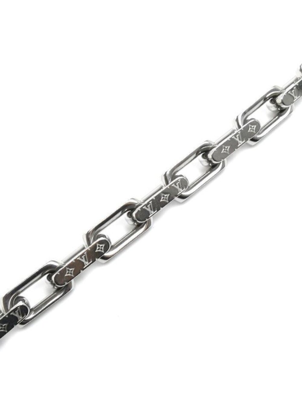 Louis Vuitton Metal Chain Monogram Bracelet M 19 cm - Picture 3 of 6